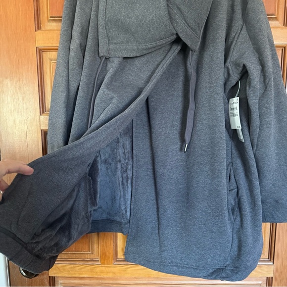NWT Zella Amazing Cozy Wrap Jacket charcoal heather 3X - Picture 4 of 12